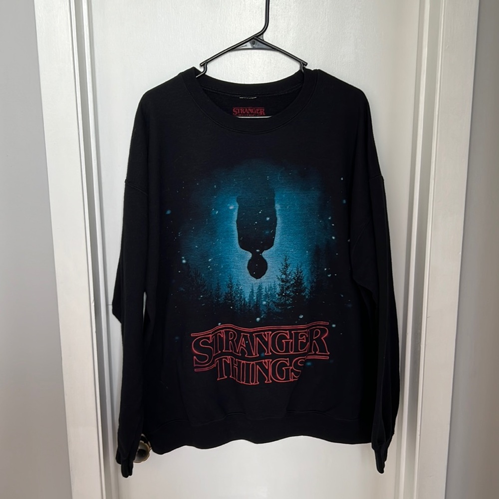 Netflix stranger things crew neck hoodie sweatshirt